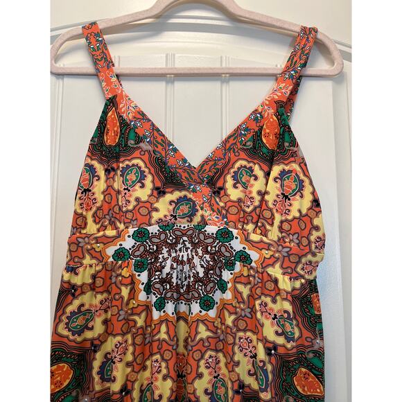 INC International Concepts Women’s Paisley Boho Summer Dress Size M Multicolor - Picture 2 of 5